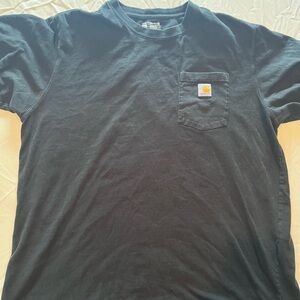 Carhartt Men's Black Tee with Pocket